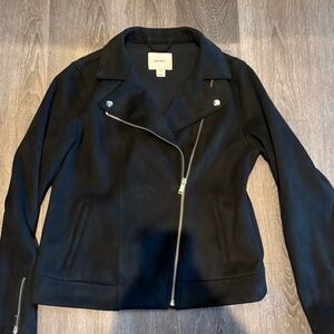 Old Navy black suede Jacket size XL